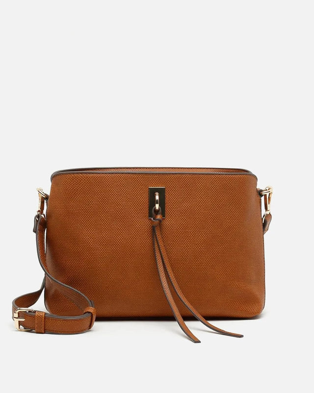 Engri bolso bandolera pequeño con detalles metálicos