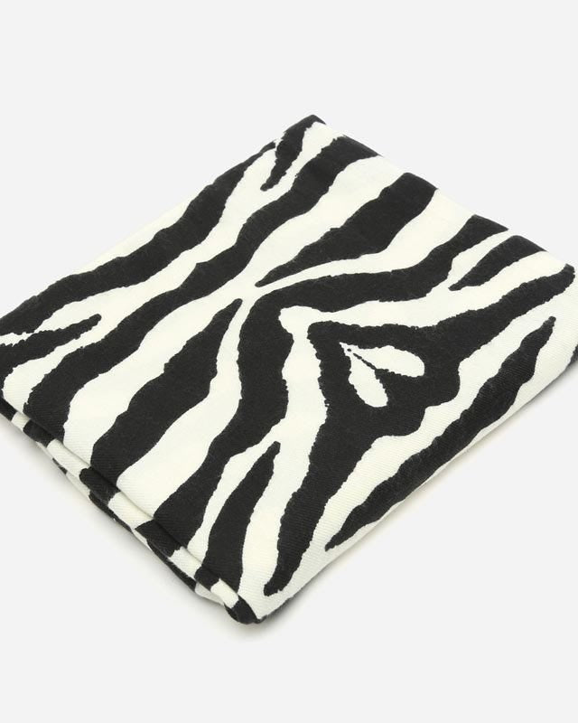 Zebras maxi bufanda con estampado animal