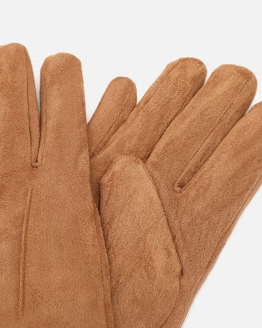 Carlota gants en suédine avec poignet effet fourrure 