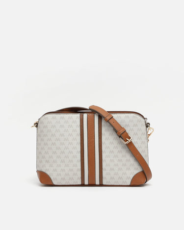 Eveline small crossbody bag with monogram print 