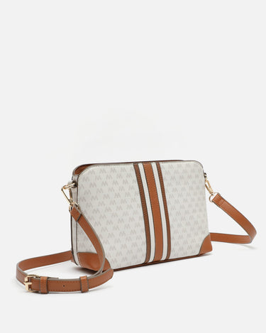 Eveline small crossbody bag with monogram print 