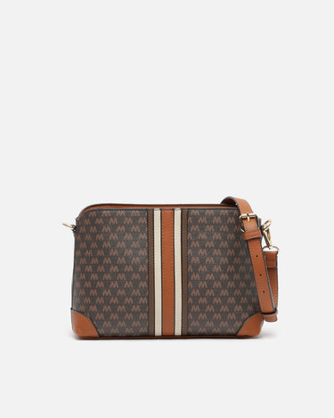Eveline small crossbody bag with monogram print 