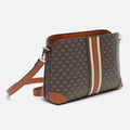 Eveline small crossbody bag with monogram print 