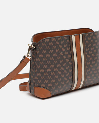 Eveline small crossbody bag with monogram print 