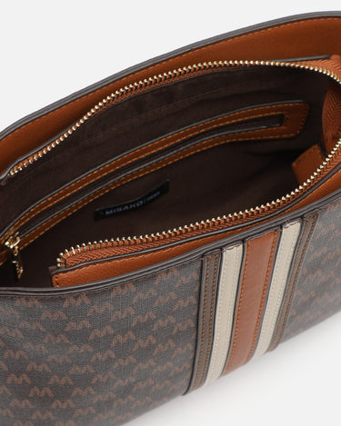 Eveline small crossbody bag with monogram print 