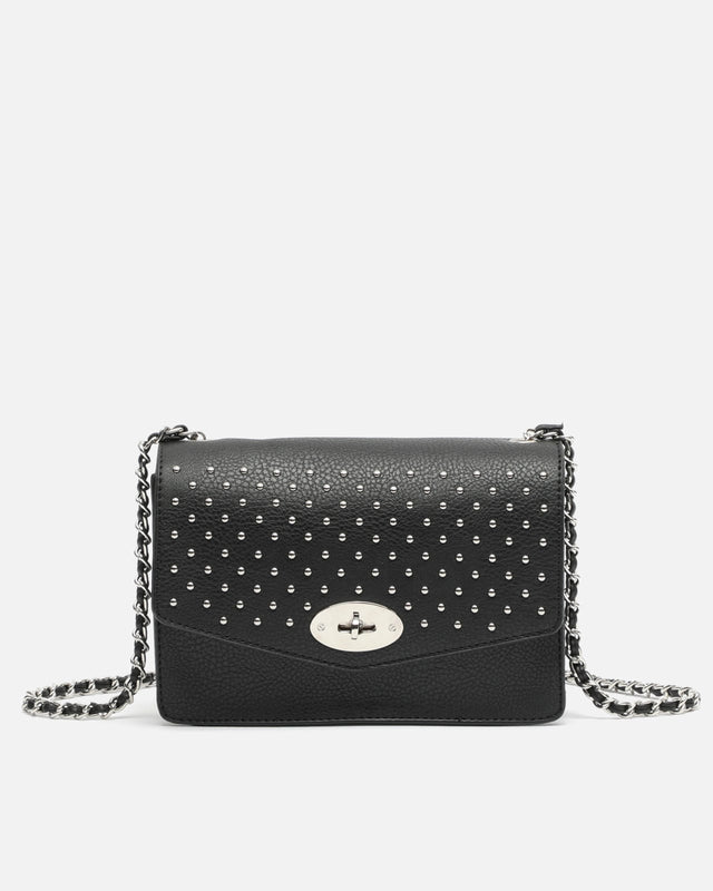 Tachitas bolso bandolera pequeño con detalles metalizados