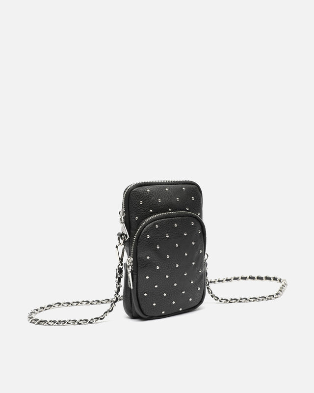 Tachita bolso bandolera mini para móvil con detalles metalizados
