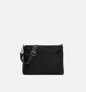 Nebula nylon crossbody bag with neoprene texture 