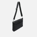Nebula nylon crossbody bag with neoprene texture 
