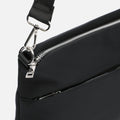 Nebula nylon crossbody bag with neoprene texture 