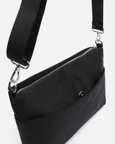 Nebula nylon crossbody bag with neoprene texture 