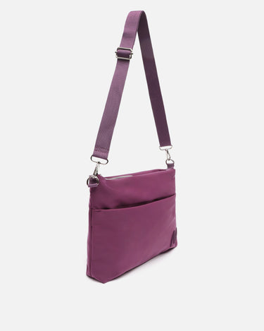 Nebula nylon crossbody bag with neoprene texture 