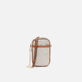 Monograms mini crossbody bag for phone with monogram print 