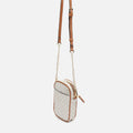Monograms mini crossbody bag for phone with monogram print 