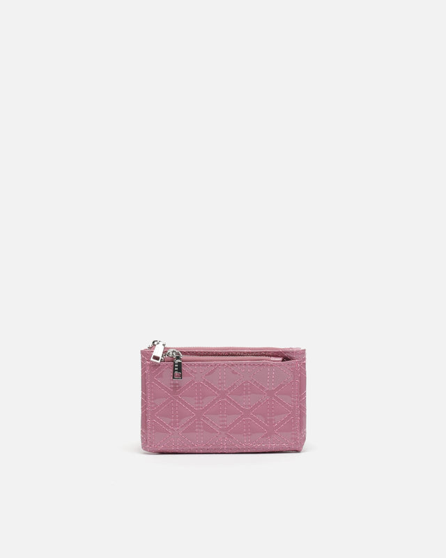 Revi porta-moedas com fecho duplo de verniz ED.