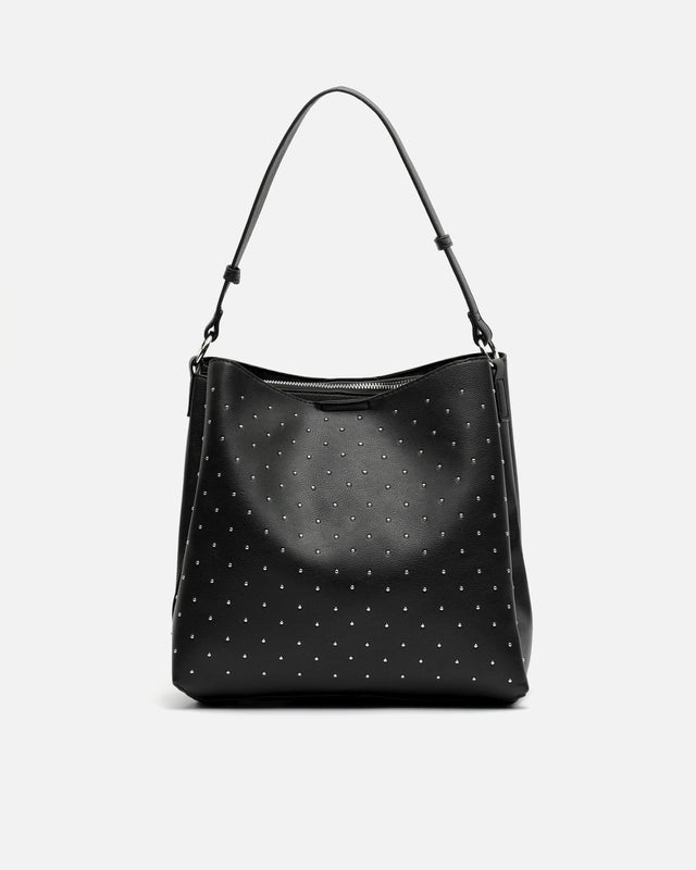 Nicoleta bolso hobo con asa bandolera y detalles metálicos ED.