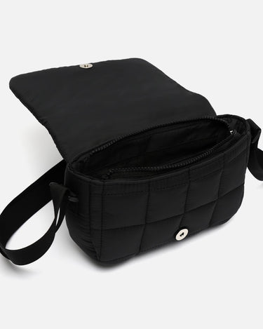 Puki small quilted nylon crossbody bag 