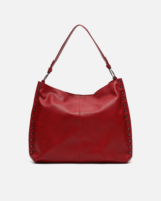 Prido bolso hobo grande con detalles metálicos