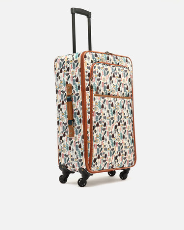 Medium printed suitcase forest 