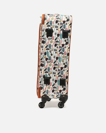 Medium printed suitcase forest 