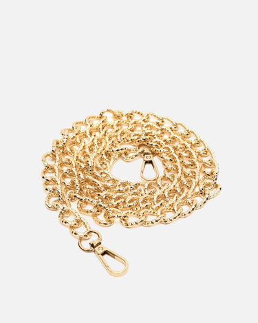 Gold metallic shoulder strap for bag 