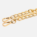 Gold metallic shoulder strap for bag 