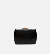 Ilse bolso de mano de fiesta con correa animal print metalizado 