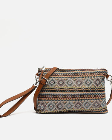 Misi small crossbody bag with jacquard print 