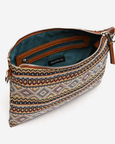 Misi small crossbody bag with jacquard print 