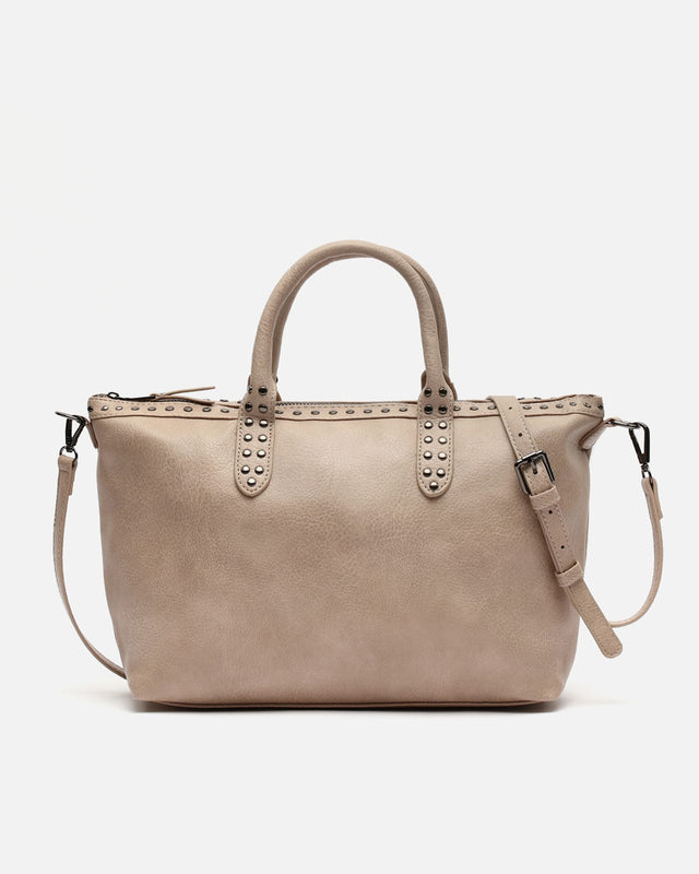 Kalani bolso tote con asa bandolera y detalles metálicos ED.