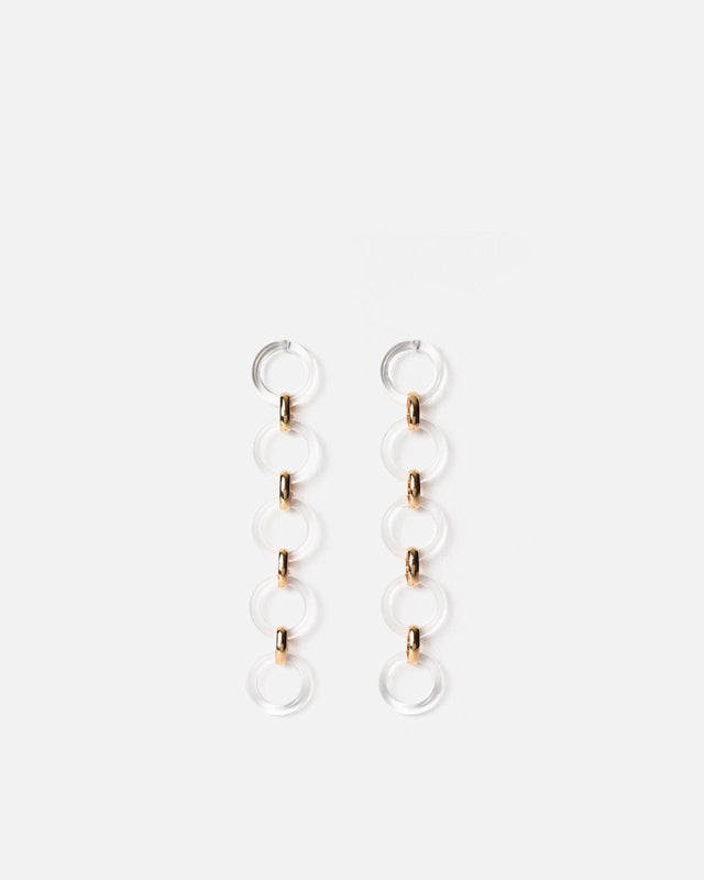 Portuna boucles d'oreilles longues en cercles ED.