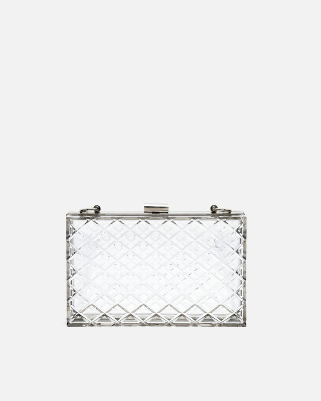 Caja bolso bandolera de fiesta pequeño con cadena extraíble ED.