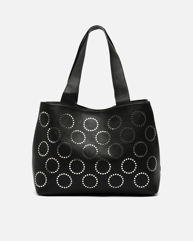Yura bolso shopper grande con detalles metálicos ED.