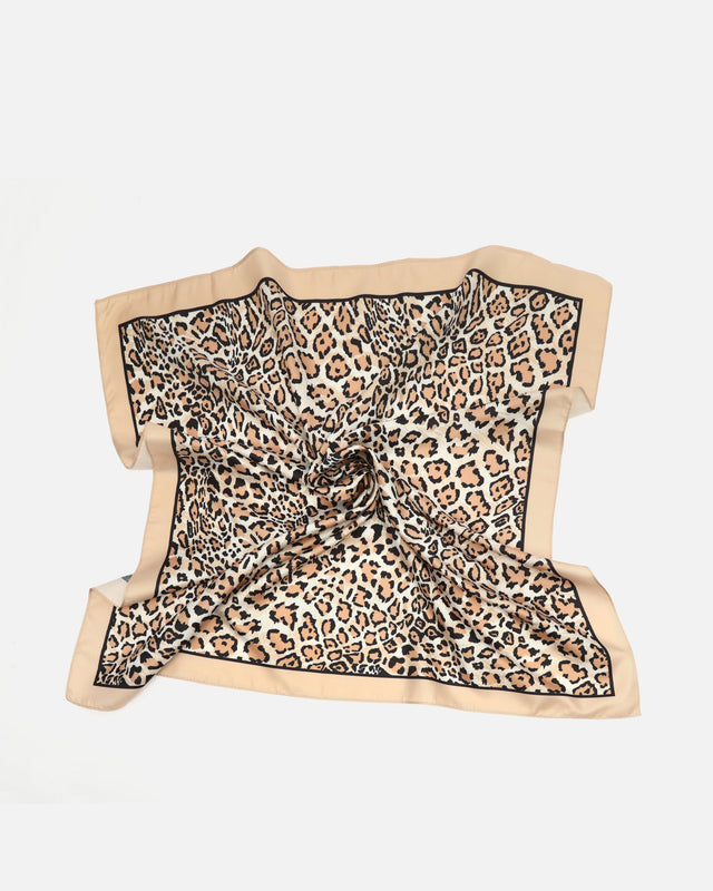 Leon animal print scarf