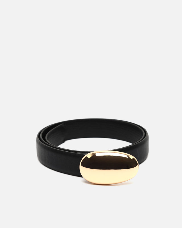 Roseta ceinture fine unie avec boucle ED.