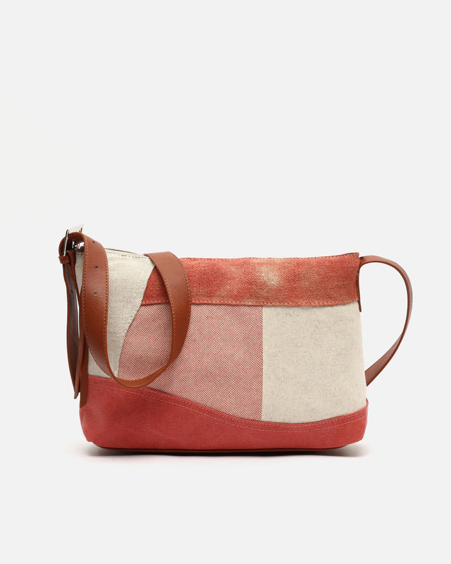 Narci crossbodytas met patchworkprint en verweerd effect ED.
