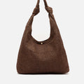 Pologi bolso de hombro efecto rafia 
