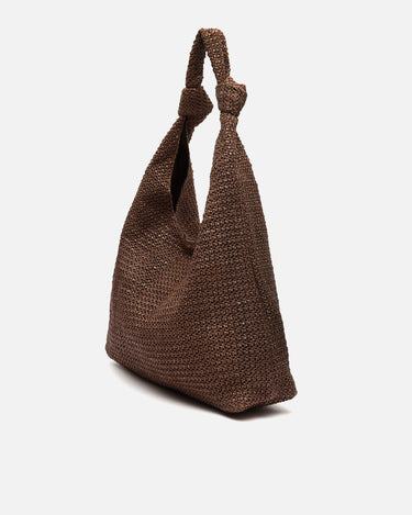 Pologi bolso de hombro efecto rafia 