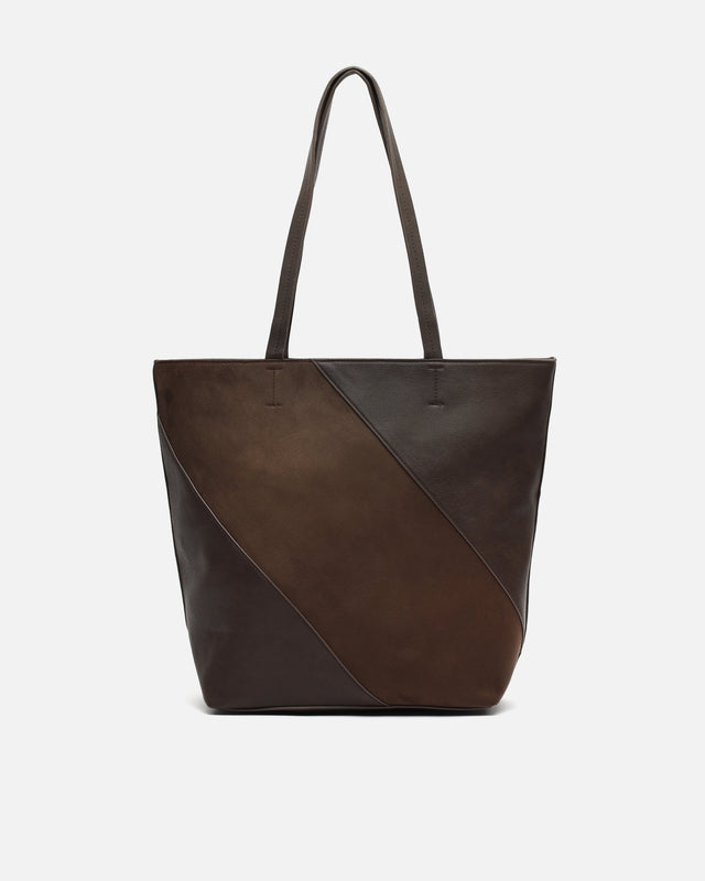 Lumis grand sac shopper effet daim ED.