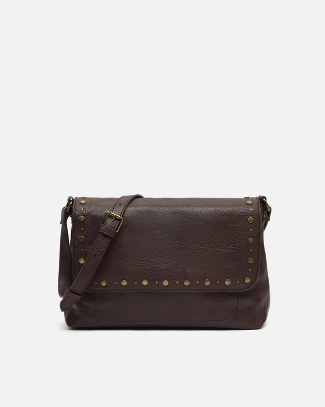 Jacumy borsa a tracolla con dettagli metallici 