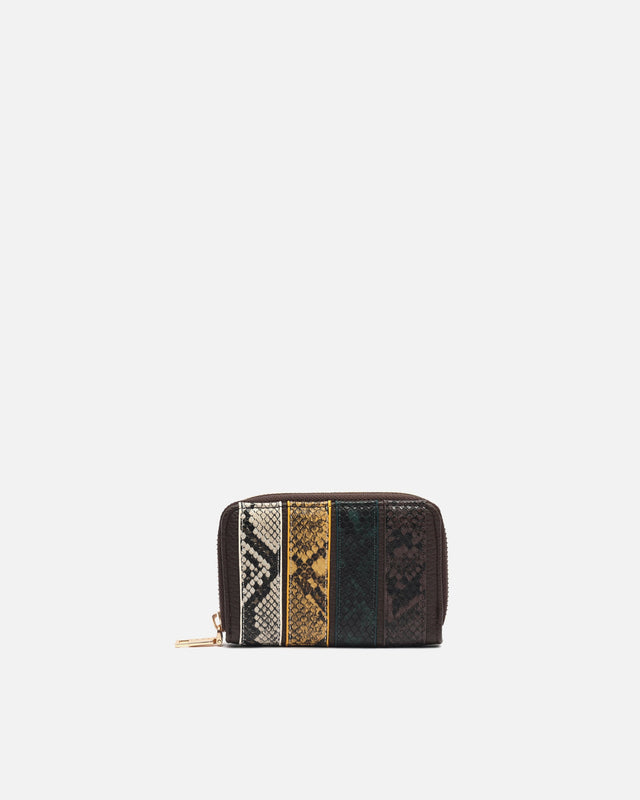 Toksa porta-moedas com estampado animal print 