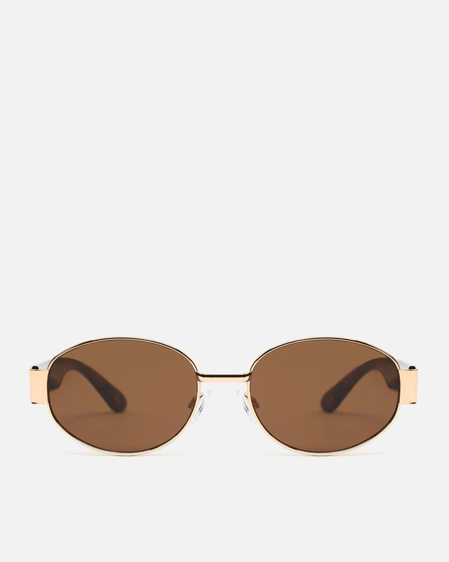 Sakurai round sunglasses with metal frames