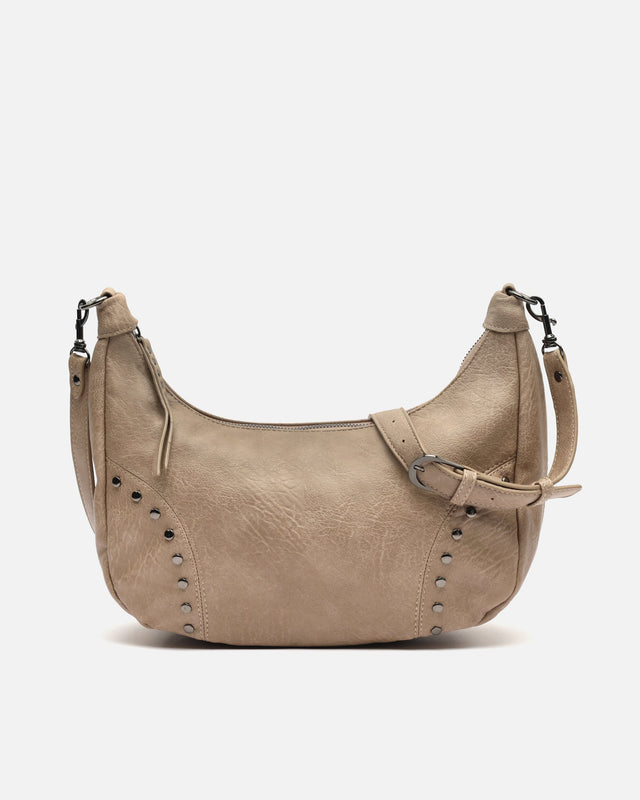 Serenitys bolso bandolera con detalles metálicos