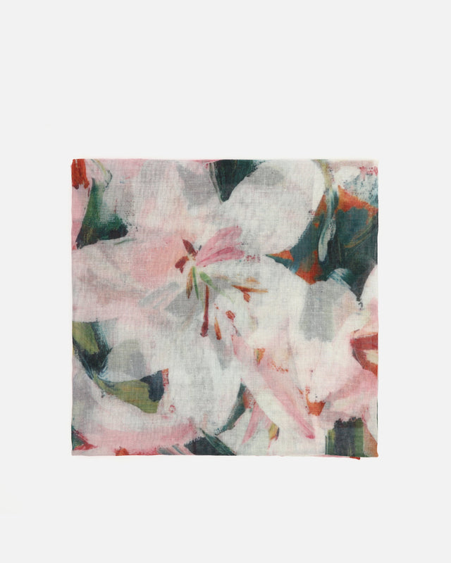 Ivory printed scarf