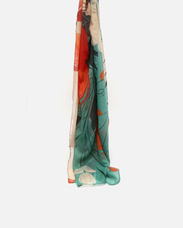 Sapphire printed scarf
