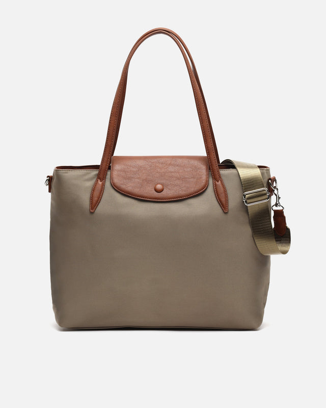 Teme bolso shopper grande en nylon con bolsillo para portátil 14 pulgadas