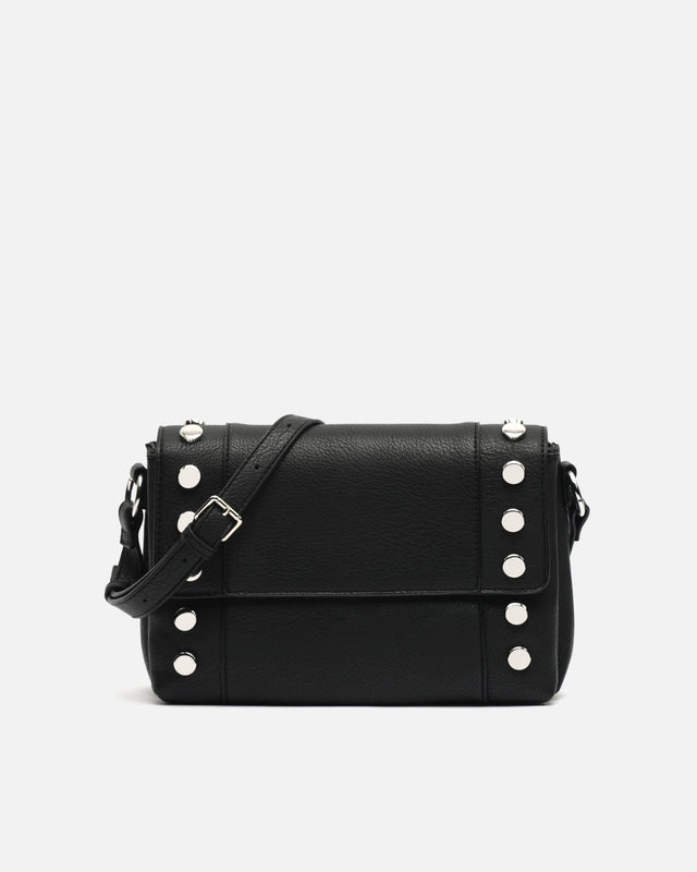 Diblin bolso bandolera con solapa y detalles metálicos