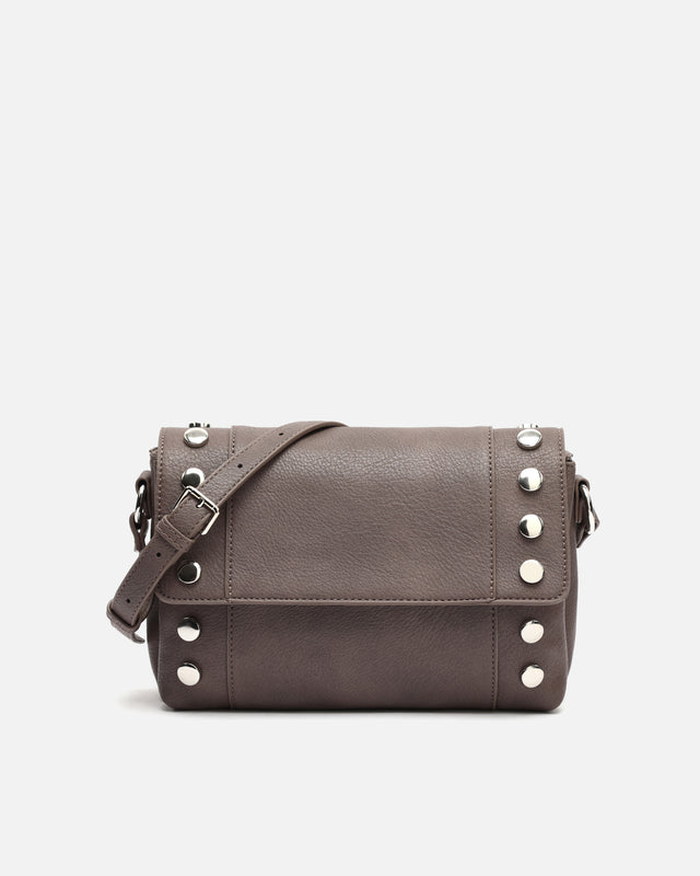 Diblin bolso bandolera con solapa y detalles metálicos