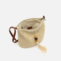 Tillian bolso bandolera efecto rafia con detalle colgante 