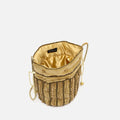 Saqui bolso pequeño estilo bucket con abalorios 